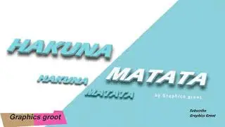 Simple 3D Text Design in Adobe Illustrator | Graphics Design | Tutorial | Graphics groot |