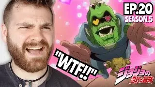 THE MOST BIZARRE FIGHT EVER!!! | JOJO'S BIZARRE ADVENTURE *PART 6* EPISODE 20 | (S5 EP:20) REACTION!