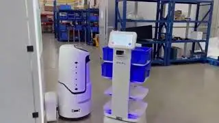 EN-Digital factory delivery robot- factory application usage video