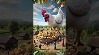 मुर्गे की आतंक 🐔 | Ai Cartoons Video |  #earlylearning #cartoon #3danimation #kidscartoon