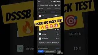 DSSSB LDC JUNIOR ASSISTANT MOCK TEST 🔥🚨🚨🎯💯 #ssc #shortsfeed #dsssb #viral #ssccgl
