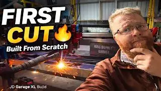 I Built a CNC Plasma Table From Scratch&hellip; and It Made Its FIRST CUT 🔥! JD Garage XL Build Ep1!