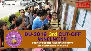 DU 3rd Cut-Off 2019 Released