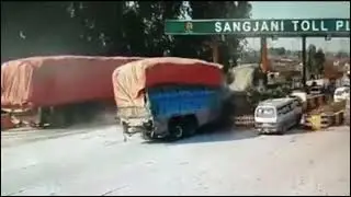 Truck Accident Near Sangjani Toll Plaza N-5