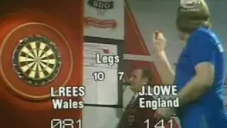 Leighton Rees v John Lowe - 1978 Embassy Darts - Final Leg
