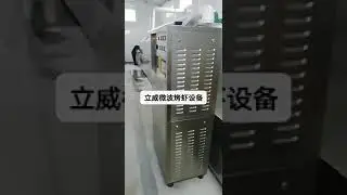 Seafood microwave baking tunnel oven
