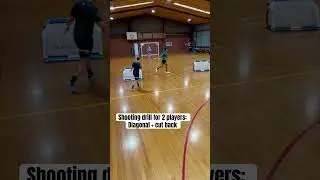 Futsal shooting drill for two players - Diagonal + cut back #futsal #futsaltraining