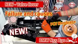 Kunststoffhauben f&uuml;r BMW N55 | Plastic valve cover for BMW N55 B30A - PCV Valve failure analysis