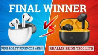 Fire Boltt FirePods Aero против Realme Buds T200 Lite 🔥 Лучшие наушники для музыки, басов и игр д...