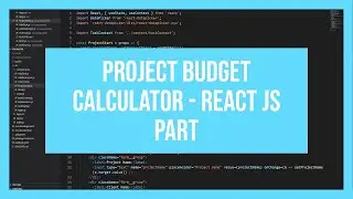 Project Budget Calculator - Express and React app - ReactJS Part