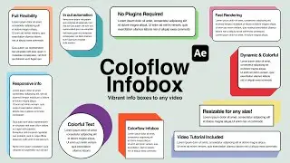 ColorFlow Infobox &ndash; Dynamic Text Boxes & Lower Thirds - After Effects  Tutorial