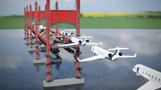 Multiple Jet Aircraft Attacks Bridge Full of Traffic | TearDown
