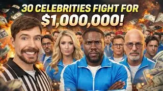 30 Celebrities fight for 😱 $1,00,0000 #mrbeast @MrBeast #usa #challenge #america 