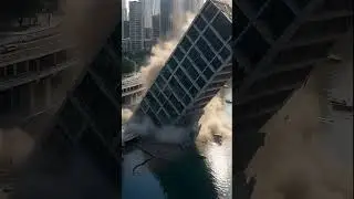 Massive Building Collapses into River | Ultra-Realistic Disaster Scene