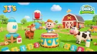 JJ&rsquo;s Dairy Drum Counting Adventure | Kids Songs & Nursery Rhymes