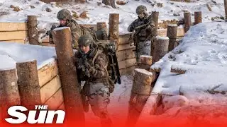 Inside WW1-style trench warfare training as Brit troops train in -12C freeze