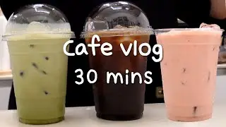 Cafe Vlogㅣ📍카페 브이로그 30분 모음📍ㅣcafe vlog collectionㅣ30mins cafe vlogㅣ음료제조ㅣASMRㅣ4K