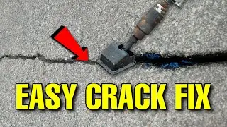 We Fixed Your Road NIGHTMARE! - Crack Fill & Mastic Repair That Saved The Pavement