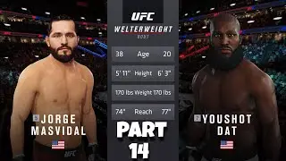 EA UFC 4 LIVE GAMEPLAY CAREER ( HARD MODE )  | PART:14 | PS4 PRO | YOUSHOTDAT
