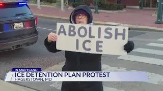 Hagerstown protesters rally against reported ICE plan to build detention center