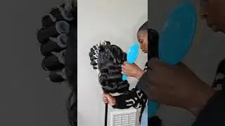 Wig Styling - Hollywood Waves - Watch me style this synthetic wig💕