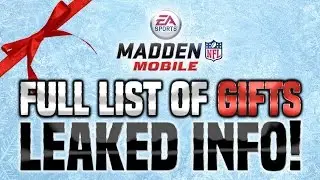 MADDEN MOBILE GIFTS LEAKED! Full List of Frozen Gifts Including FLASHBACKS and CAMPUS HEROES?!