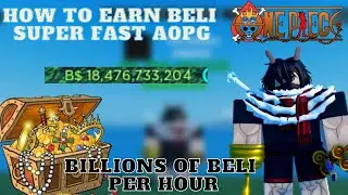 A 0NE PIECE GAME HOW TO GET BELI CRAZY FAST!! BILLIONS OF BELI PER HOUR!!!!!