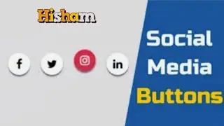 Social button hover effect html css