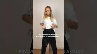 a cal&ccedil;a que toda modelo deve ter para castings e polaroides 🤌🏻