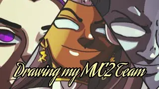 Drawing My Marvel vs Capcom 2 Team (Psylocke, Storm and Iceman)