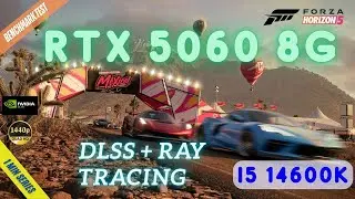 RTX 5060 8GB &ndash; Forza Horizon 5 Full Maximum Settings | 1440p | TAA vs DLSS Quality + Ray Tracing
