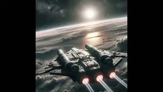sci-fi scene in the AI parallel universe