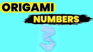 ORIGAMI Number THREE | Fun And Easy Paper Number 3 #origami #papercraft #3