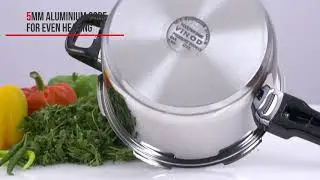 Vinod Stainless Steel - Outer Lid Pressure Cooker
