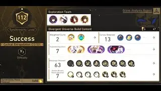 Honkai Star Rail - Divergent Universe X7 Xueyi Full playthrough without changing party (E0 Supports)