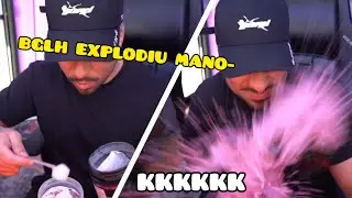 PIUZINHO PROVANDO O ENERG&Eacute;TICO DO MOB!!