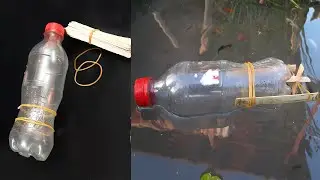 How to make a plastic bottle free energy speed boat | Ice-cream stick water boat simple idea