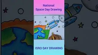 National Space Day Drawing #chandrayaan3 #shorts #youtubeshorts #viral #trending #drawing
