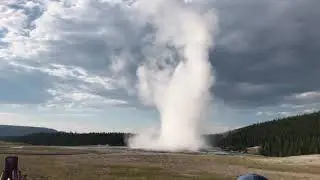 Fountain Paint Pot Trail - Geyser Eruption