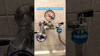 Manometro pressione impianto idraulico casalingo💧#water #diy #idraulica #pov #faidate #home