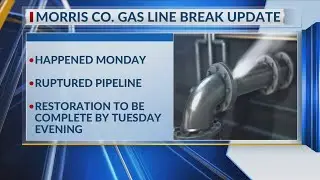 CenterPoint Energy working to restore pipeline that caused major gas line break in Morris County