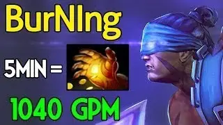 BurNIng [Anti Mage] Rush Midas 1040 GPM - Kiev Major 2017