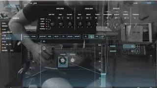 Boss Katana 50  phones rec out /  Squier Stratocaster blues