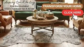 Modern Brazilian Gray Brindle  Cowhide Rug | Subtle Texture, Timeless Style