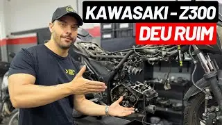 Kawasaki Z300 deu problema no motor