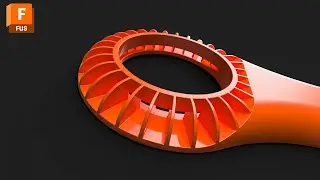 Autodesk Fusion | Смешанная решетка вентилятора