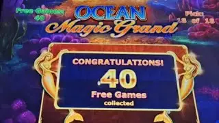 40 FREE GAMES on Ocean Magic