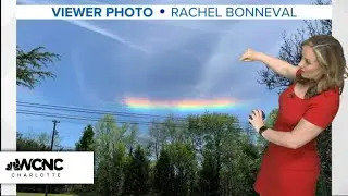 Amazing rainbow seen over the Carolinas