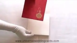 US-1235, Red Color, Muslim Wedding Cards, Christian Wedding Invitations, Universal Wedding Cards