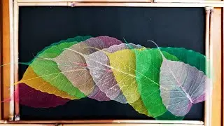 DIY Skeleton leaves wall art | skeleton leaf making tutorial | Home decor ideas